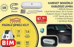 SPACE 24 HAREKET SENSÖRLÜ KABLOSUZ LAMBA